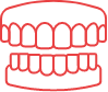 Animated set of dentures